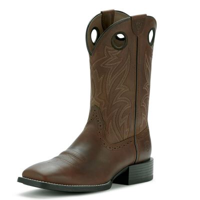 Ariat Western: Sport Sidebet Botas Western Hombre - Marrones Oscuro (VQUEZ7265)